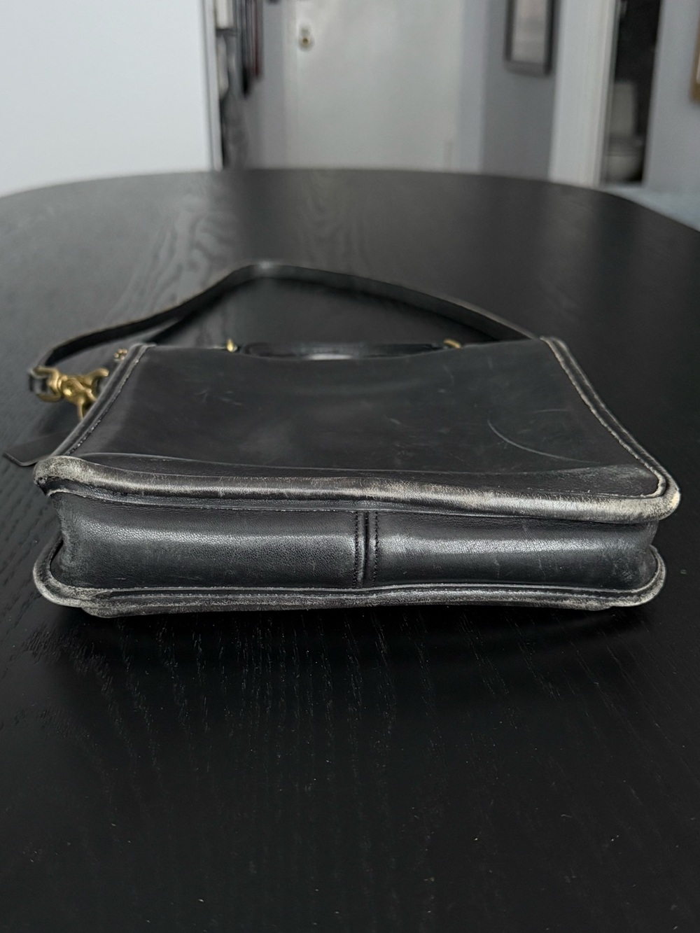 Vintage Coach Black Station Bag - Picture 4 of 11